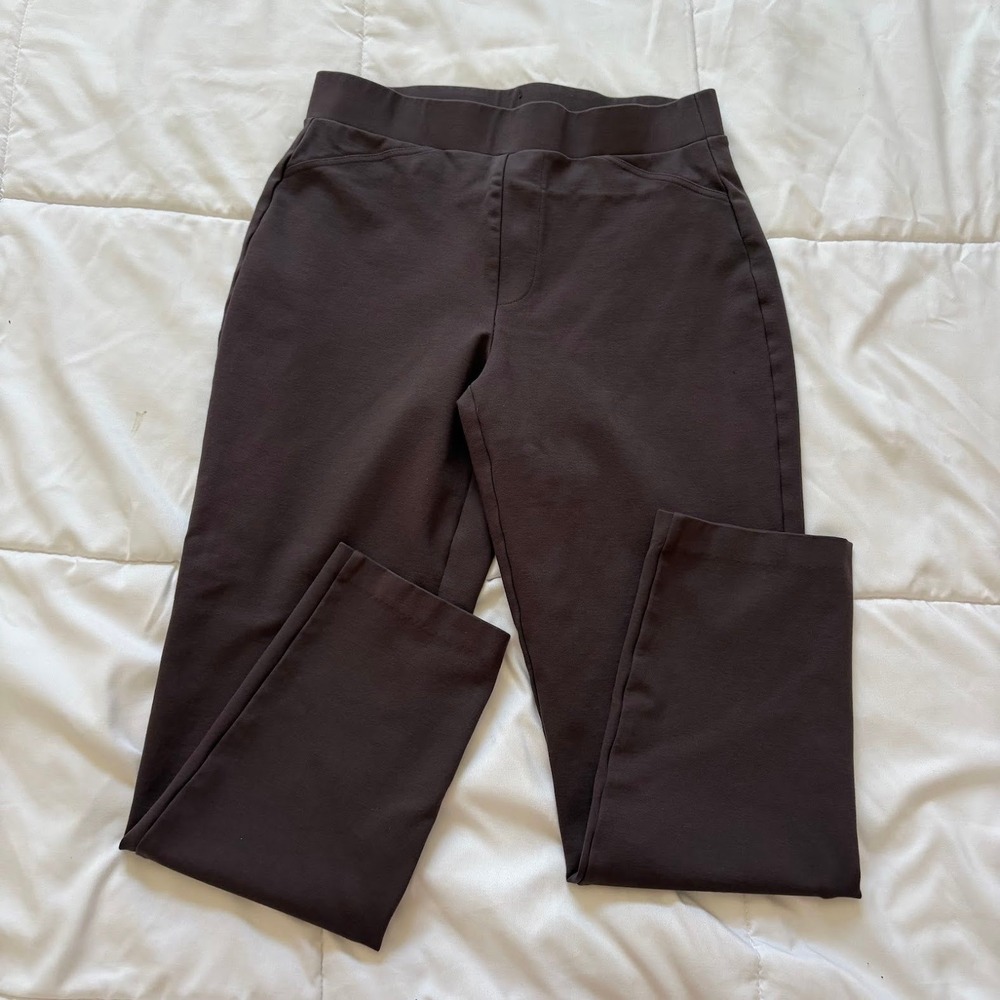 Michael Kors Brown Ponte Knit Pull On Pants Medium Soft Power Heritage Prep